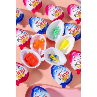 Trứng king egg , trứng bánh quy chấm socola kèm đồ chơi