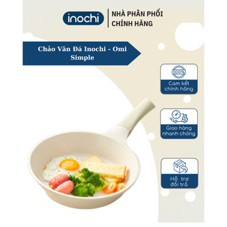Chảo vân đá inochi - omi simple chảo xào/rán chống dính chất liệu nhôm đúc chịu nhiệt tốt