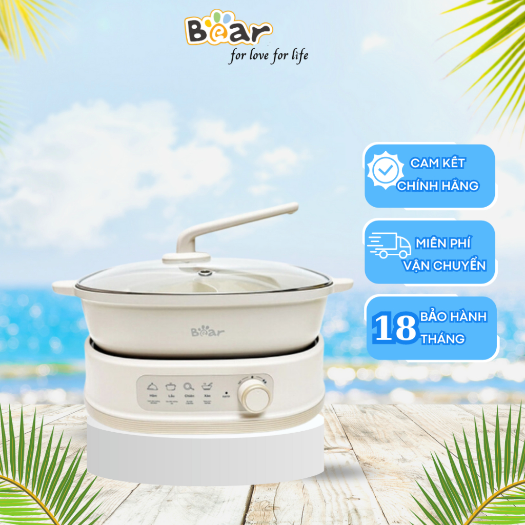 Nồi Lẩu 2 Ngăn BEAR-SB NL60U, Nồi lẩu đa năng Tiện Lợi Cho Mọi Gia Đình BH 18 Tháng - Công ty TNHH X