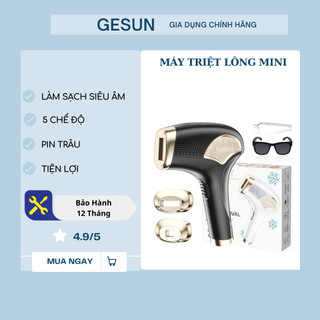 Máy Triệt Lông Mini GESUN Tẩy Lông Toàn Thân , Bikini , Nách Bằng Laser Ánh Sáng 9 Cấp Độ Tại Nhà, Không Gây Đau
