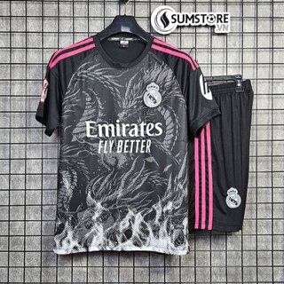 Bộ Quần Áo Real Madrid Rồng JP Siêu Ngầu - Áo Bóng Đá Cực Chất