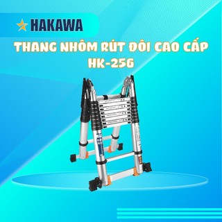 Thang nhôm rút đôi cao cấp HAKAWA - HK-256 - bảo hành chính hãng 2 năm