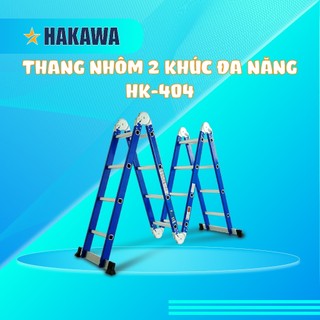 Thang nhôm đa năng 4 khúc cao cấp HAKAWA - HK-404 (xanh dương ) - Phân phối chính hãng