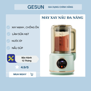 Máy xay nấu đa năng 8in1 GESUN 1500ml làm sữa hạt sữa đậu nành nồi hầm suop, cối thủy tinh 8 lưỡi xay - BH 2 năm