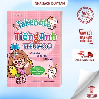 Sách - sổ tay takenote tiếng anh tiểu học - megabook