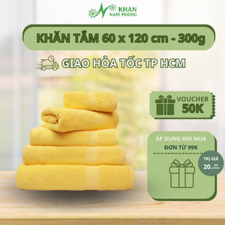 Khăn tắm 60x120 cao cấp - chất liệu sợi cotton mềm mịn - đa dạng màu sắc - khăn nam phong
