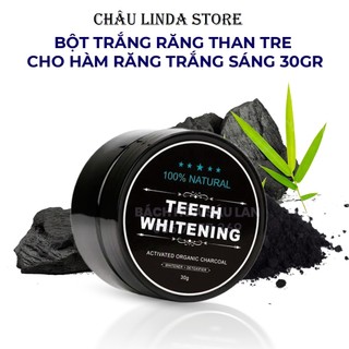 Bột trắng răng than tre hoạt tính, bột than tre hoạt tính trắng răng, thơm miệng - chaulindastore