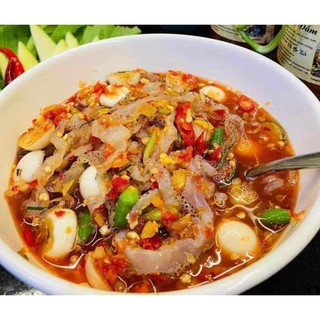 Sứa ngâm cà mắm chua cay giòn dai sật sật hũ 500gr
