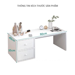 Bàn Làm Việc Ngồi Bệt Gỗ MDF Phủ Melamine FREE SHIP Bàn Trang Điểm Ngồi Bệt Có Ngăn Kéo
