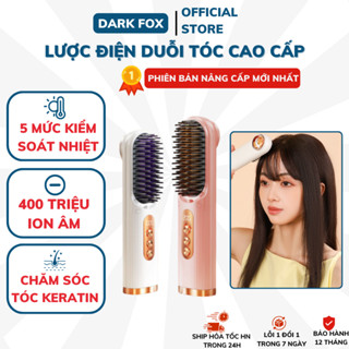  Lược Điện Duỗi Tóc DELADEP Lược Điện Chải Tóc Ion Âm Không Làm Tổn Thương Tóc 5 Mức Nhiệt Duỗi Và Uốn Tại Nhà LCT03 