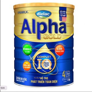 Sữa bột Vinamilk Dielac Alpha GOLD 4 1.4kg sữa non (cho bé từ 2-6 tuổi)