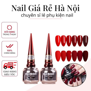 Sơn Gel Đỏ Mxbon chọn lẻ chai 15ml, chuẩn đỏ không ánh tím