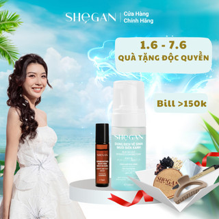 Bộ Đôi Thơm Mát, Tự Tin SHEGAN - Dung Dịch Vệ Sinh, Serum Khử Mùi Ngừa Thâm Nách Và Chân, Lành Tính, Thoáng Mát, Dịu Nhẹ