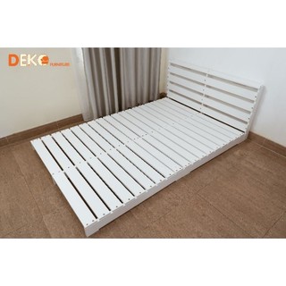 Giường Ngủ Pallet Gỗ THÔNG CAO CẤP Gấp Gọn Nhiều Kích Thước Cao 10cm