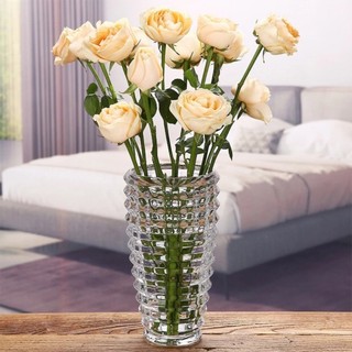 Bình cắm hoa - Lọ cắm hoa thủy tinh vân kim cương cao cấp. Bình hoa decor cắm hoa tươi, hoa khô.