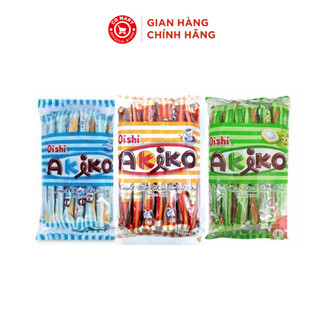 Bịch 20 que bánh snack Oishi Akiko nhân cà phê Moka, sữa, sữa dừa (8g/que)