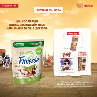 Ngũ cốc ăn sáng Fitnesse Granola Diêm Mạch, Hạnh Nhân & Sô Cô La (gói 300g)