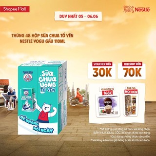 Sữa chua tổ yến Nestlé® Yogu Gấu (thùng 48 hộp x 110ml)