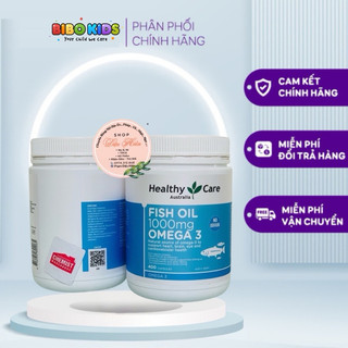 (Có tem chemist) Date 2027 Dầu cá bổ sung omega 3 Healthy care Fish oil 1000mg Omega 3 400 viên