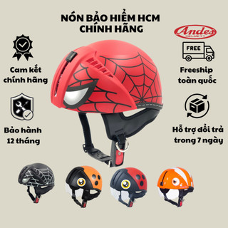 Nón bảo hiểm Andes trẻ em kính âm 181 cho bé từ 4-8 tuổi chính hãng bảo hành 12 tháng