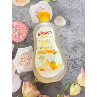 Sữa tắm & sữa tắm gội 2in1 pigeon 700ml