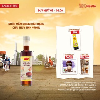 Nước mắm MAGGI Hảo hạng chai thủy tinh 490ml