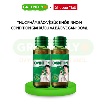 Nước giải rượu Inno.N Condition hỗ trợ giải rượu và giải độc gan 100ml - Hàng chính hãng