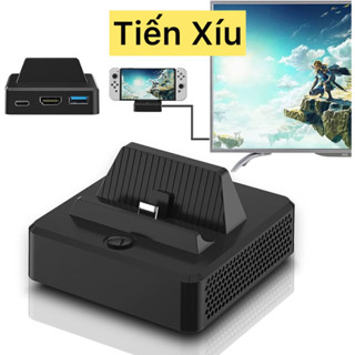 (tiến Xíu) Dock xuất hình Nintendo Switch Oled /v1/v2mini nhỏ gọn thoáng mát đế xuất hình Mini Dobe nintendo switch