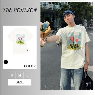 Áo thun Local Brand THE HORIZON -  2Lip, áo phông nam nữ unisex form rộng 100% COTTON
