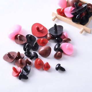 Mũi thú có chốt hình tam giác nhiều size bằng nhựa làm mũi thú bông gấu bông trang trí đồ handmade - 5 cái