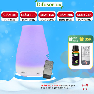 Máy xông tinh dầu có đèn led 7 màu máy phun xông tinh dầu hình chóp cụt - DIFFUSER LUX