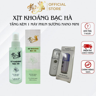 Xịt khoáng Fairy cấp ẩm dịu nhẹ cho da mặt (Tặng kèm 1 máy phun sương mini)