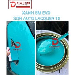 Màu sơn xanh sm vinfast evo - Sơn lacquer 1k - Lon 1kg