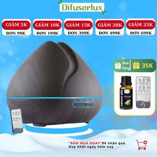 Máy xông tinh dầu búp sen dung tích 550ml máy sông phun tinh dầu hẹn giờ - DIFFUSER LUX