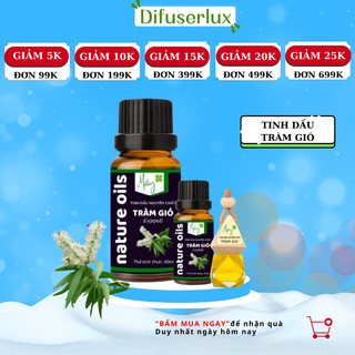 Lọ tinh dầu nguyên chất tràm 10ml - 50ml tinh dầu thiên nhiên thơm phòng massage đuổi muỗi - DIFFUSER LUX