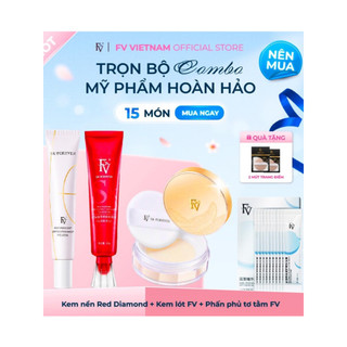 Combo trang điểm chính hãng FV MUA 1 ĐƯỢC 15 Bao gồm 1 Kem nền Red Diamond, 1 Kem lót, 1 Phấn phủ