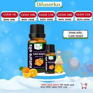 Lọ tinh dầu nguyên chất cam ngọt 10ml - 50ml tinh dầu thiên nhiên thơm phòng massage đuổi muỗi - DIFFUSER LUX
