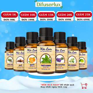 Tinh dầu thiên nhiên Mộc Lam nguyên chất 100%, tinh dầu thơm phòng các loại tự chọn 10ml - 50ml