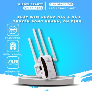 Bộ kích sóng wifi không dây 4 râu REPEATER tốc độ 300Mbps phát xuyên tường, mở rộng tín hiệu 120m2