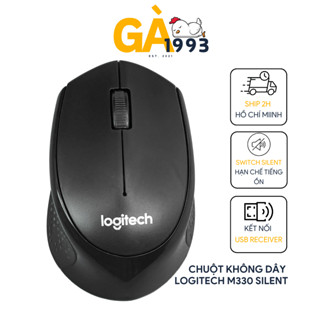 Chuột không dây Logitech M330 silent plus OEM - Chống ồn tuyệt đối - USB 2.4 Ghz kèm pin