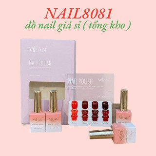 Set sơn gel đỏ Milan 4 màu thạch đỏ