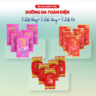 Bộ dưỡng da trắng sáng zale 3 màu vàng - đỏ - hồng chính hãng