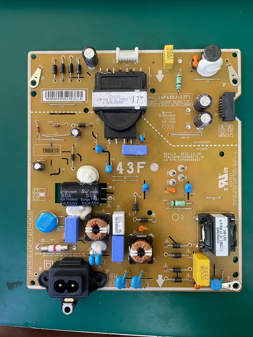 Bo nguồn tivi LG 43UK6340, 43UJ632, 43UK6200, 43LJ5700