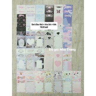 Tổng hợp 20 mẫu Set bìa gói hàng gói card bìa bấm đầu thẻ idol kpop Y2K