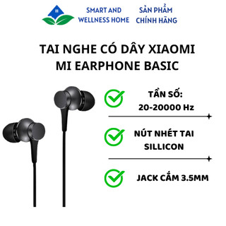 Tai nghe Xiaomi Có Dây Có Mic Mi Earphone Basic - Bảo hành 6 tháng