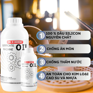 Dầu Bôi Trơn Quạt, Dầu Silicon Loại Tinh Khiết, Hàng Siêu Đậm Đặc Không Pha Tạp Chất - 1L