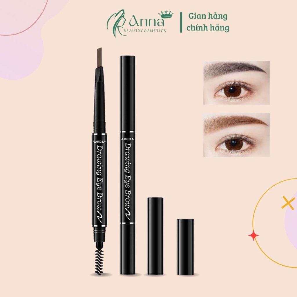 Chì kẻ mày 2 đầu Lameila Double Effect Eyebrow pencil