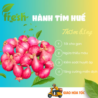 200gr Hành tím Huế Ninh Thuận chắc củ, to đều loại NGON