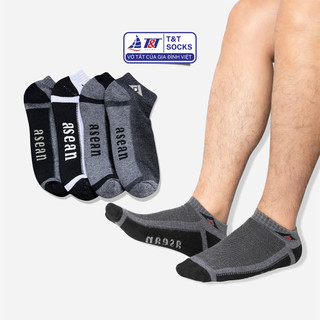 Vớ Tất Nam Cổ Ngắn Xù Dày Dặn Asean T&T SOCKS Thoáng Khí Êm Ái Khử Mùi Hôi TRỊNH CHUNG - NAM001