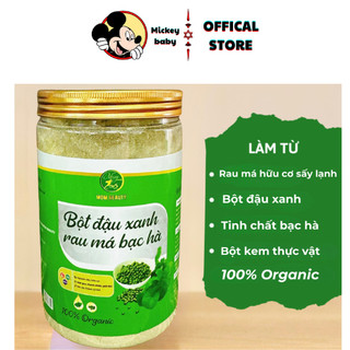 Bột đậu xanh rau má bạc hà Mombeauty - hộp 500gr